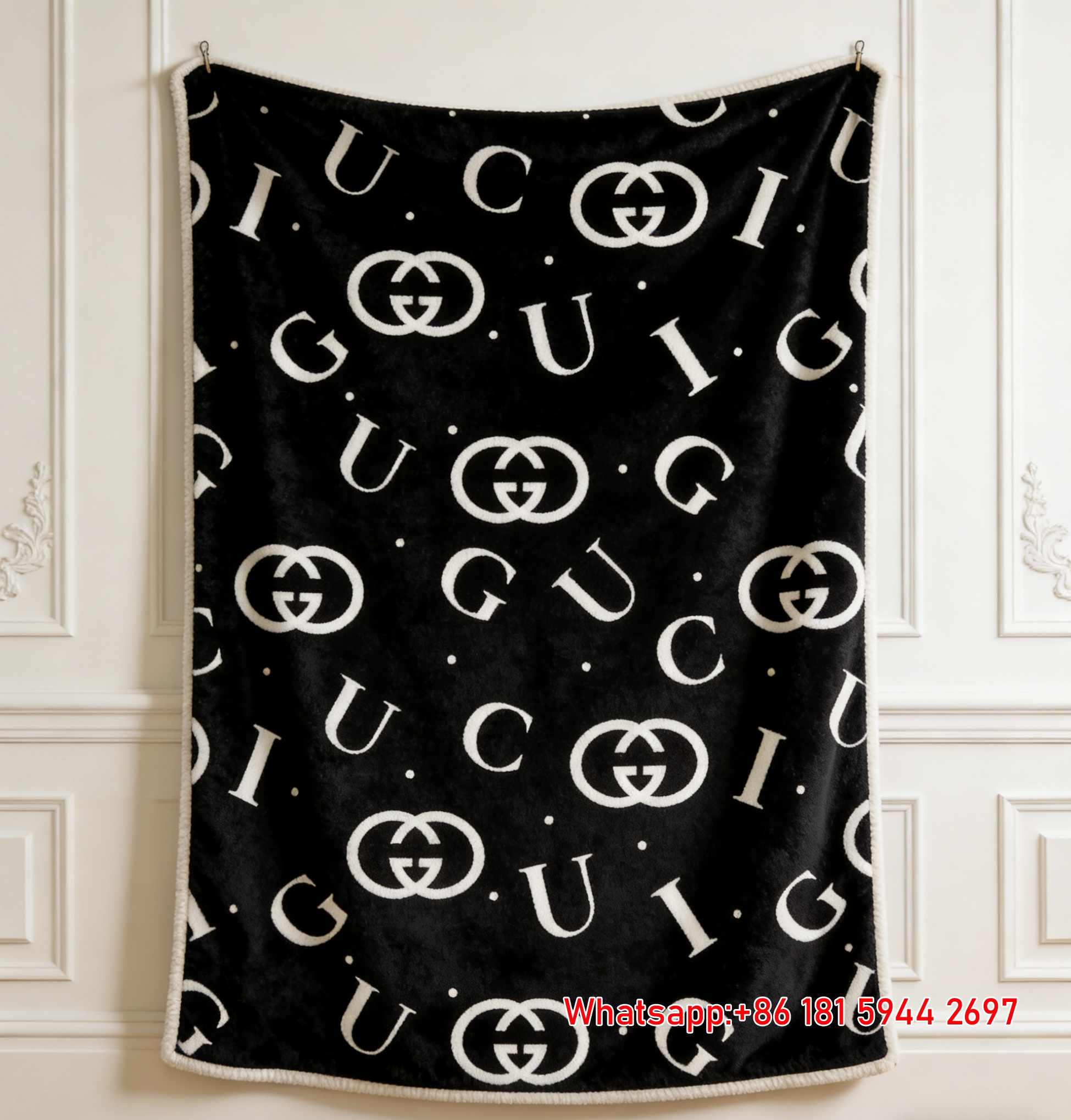 Gucci Scattered GG Monogram Throw blankets Gucci Minimalist Decor Blanket IMG_2607